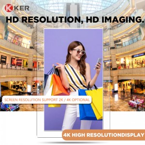 55 Inch Smart Dual Side Digital Signage Ceiling Floor Advertising Display