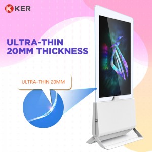 43″ 55″ Facing Ultra High Bright Transparent Double Side Digital Signage Store Advertising Machine