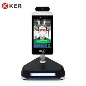 18 Years Factory China 7 Inch Face Facial Recognition Gate Access Control Time Attendance Access Control with Body Temperature Sensor Detector