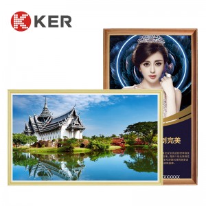 New Design 49 Inch Advertising Player Indoor Wooden Frame LCD Digital Signage