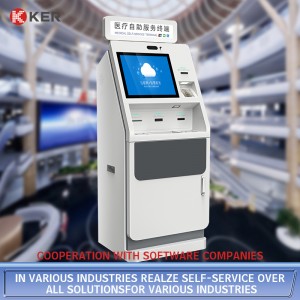 Customized 23.8 Inch Public Service Terminal Self Service Print Terminal Kiosk