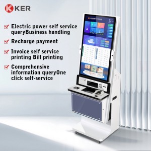 A4 Document Printing Touch Screen Monitor Self-Service Kiosk Self Service Report Print Terminal