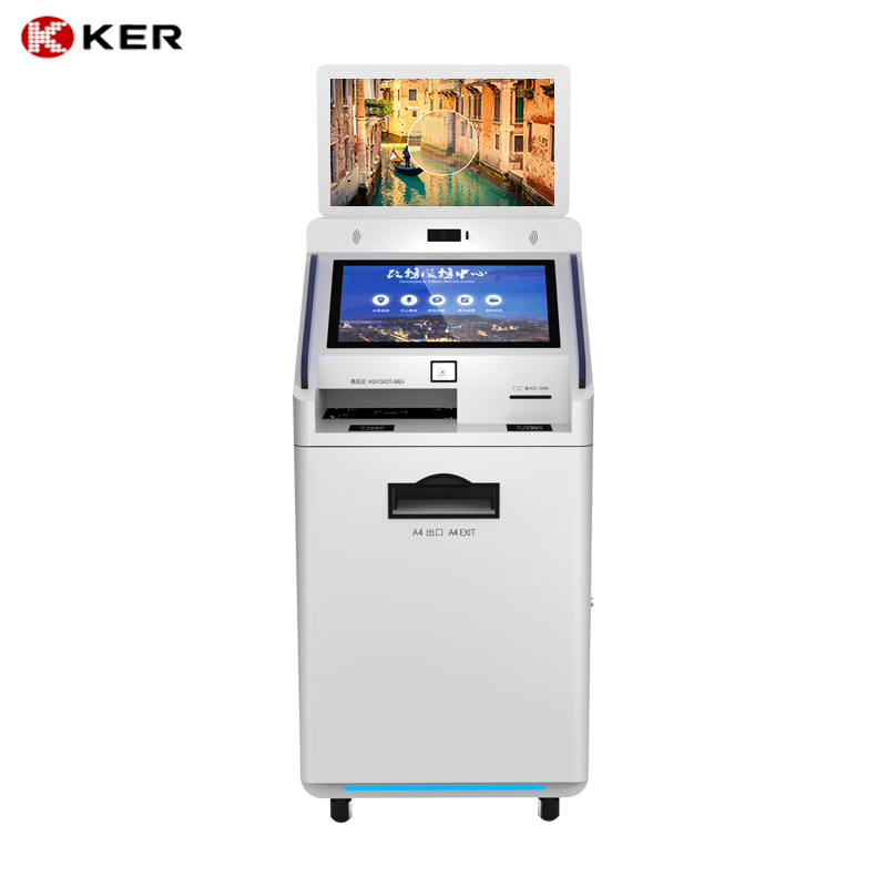 High reputation Information Touch Screen Kiosk - High Quality 23.8 Inch Quickly Scan Print 4G Lcd Self Service Report Print Terminal – Chujie