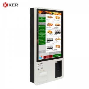 Wall Mounted Stand Self Service Order And Payment Terminal Self Ordering Kiosk