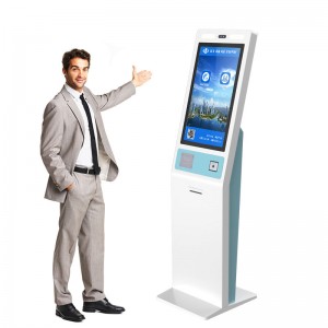 Self Service Queue And Call Terminal Touch Screen Machine Multifunction Self Service Kiosk