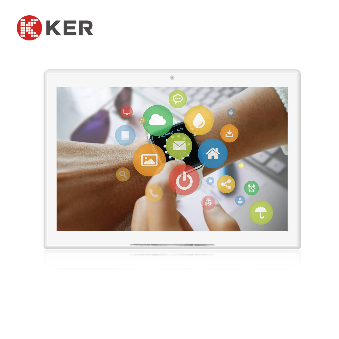 WF7008 7” White Lcd Android 6.0 1024*600 All In One PC Touch Screen Tablet Featured Image