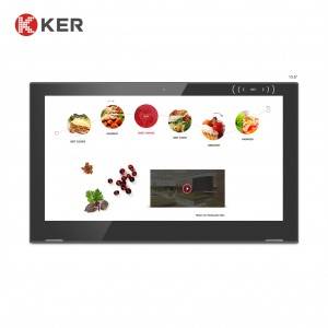 WL1512T 15.6” Android Tablet L Shape Android Tablet Digital Signage Lcd Food Menu Order For Restaurants