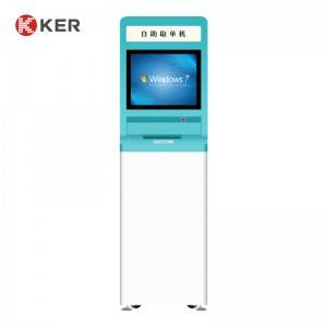 KER-QD02A Self Report Printing Touch Screen 19 Inch Hospital Self Service Kiosk