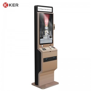 27 Inch Smart Self-Service Rfid Card Hotel Self Check In/Out Checkout Kiosk Payment Machine