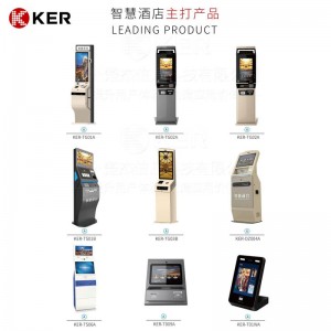 27 Inch Smart Self-Service Rfid Card Hotel Self Check In/Out Checkout Kiosk Payment Machine