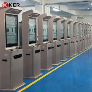 Factory Price Automatic Smart Self Service Check In Hotel Payment Kiosk With Card Dispenser Passport Scanner