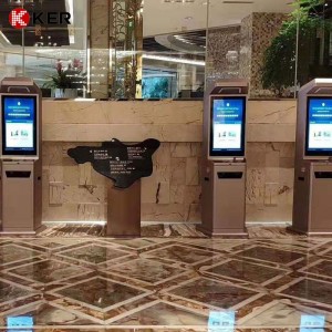High Quality Self Service Touch Kiosk Lobby Hotel Kiosk with Ticket Printer
