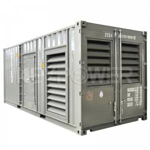 powered by Cummins G-drive  Diesel Generator 20ft Container 900 kva Power Engine