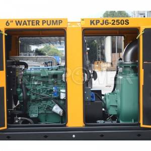 Keypower 6” water pump for sale, centrifugal self-priming dewatering diesel pump set