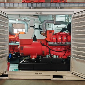 1000kw two Scania engines inside one 20ft container