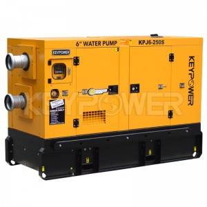 Keypower 6” water pump for sale, centrifugal self-priming dewatering diesel pump set