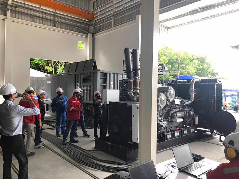 2000KW Keypower load bank used for the comissioning and testing of Perkins generator in Bangkok