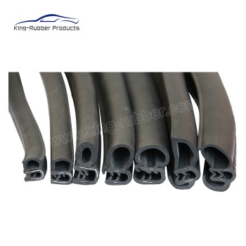EPDM weather stripping  autCustom extruded EPDM car door rubber seal with steel belt