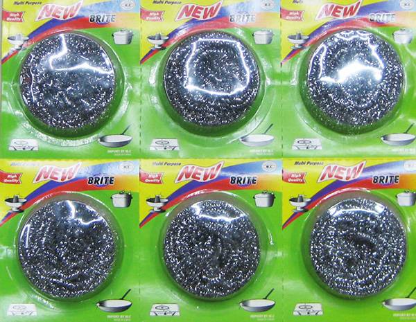 Suction card packing steel wire ball
