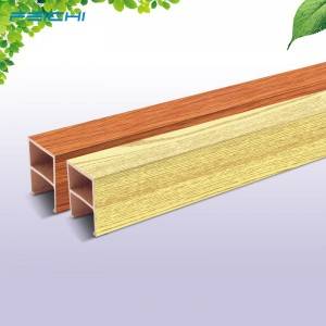 Chinese Wpc Decorative Pvc Ceiling Decorative Wood  50*90mm