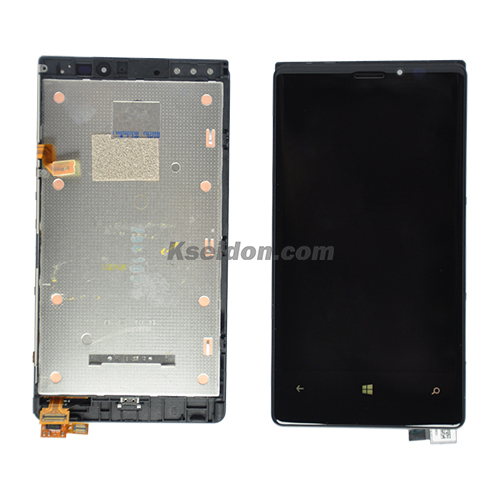 2019 China New Design Nokia Mobile Accessories Price List - LCD Complete With Frame For Nokia Lumia 920 Brand New Self-Welded Black – Kseidon