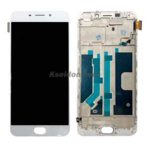 LCD Complete with frame For OPPO R9 Brand New White