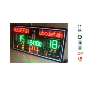 Muti-Function Custom LED Basketball Scoreboard 24 Second Shot Clock