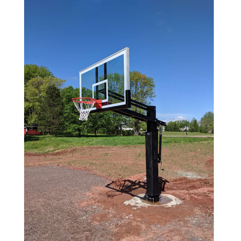Wholesale Outdoor Adjustable System in Ground Basketball Goal Posts Featured Image