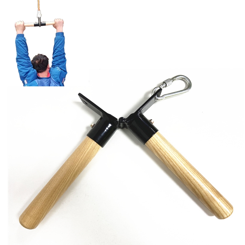 Home Use Wall Mount Pull Up Bar Crossfit Portable Foldable Hanging Wooden Bar Doorway Pull Up Bar Fitness Equipment
