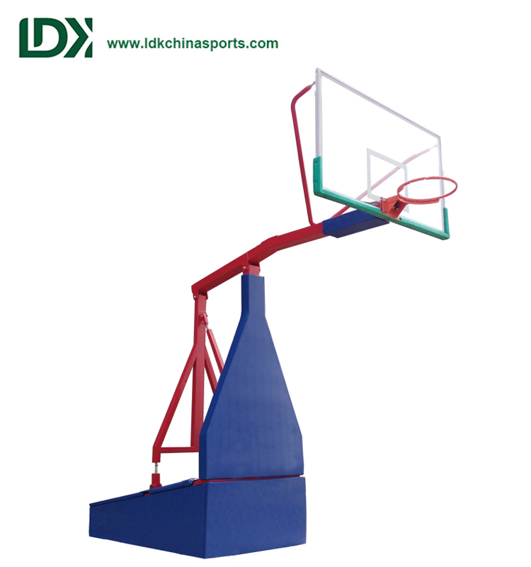 Height Adjustable Basketball Hoop Portable Hydraulic Basketball Stand