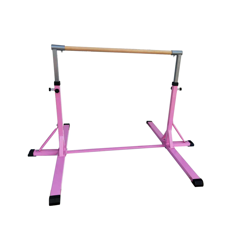 Height adjustable gym equipment gymnastics kids horizontal bar
