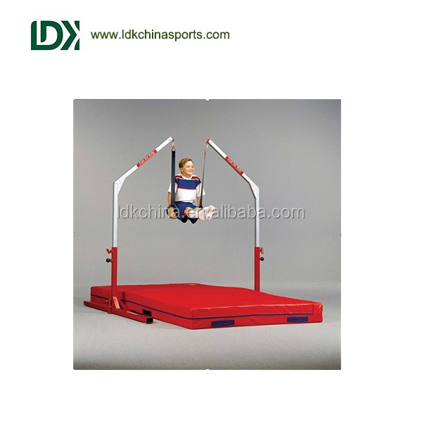 Wholesale free standing wood gymnastic ring for kids gymnastic equipment