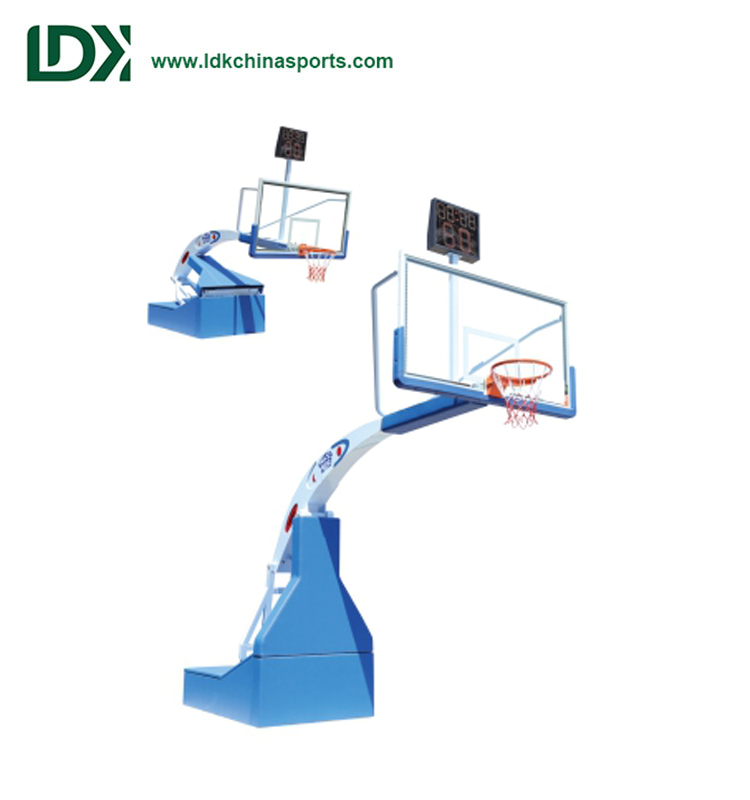 Indoor Competitions Hydraulic Portable Basketball Hoop