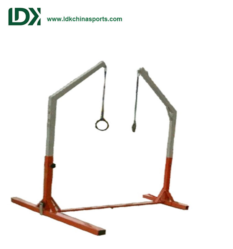 Wholesale free standing wood gymnastic ring for kids gymnastic equipment