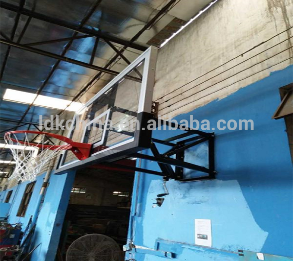 Wall mount basketball backboard height adjustable basketball hoops