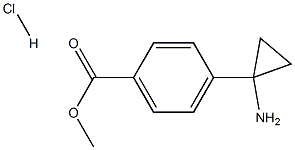 Benzoic acid, 4-(1-aminocyclopropyl)-, methyl ester, hydrochloride (1:1)
