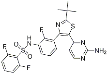 N-[3-[5-(2-Amino-4-pyrimidinyl)-2-(tert-butyl)-4-thiazolyl]-2-fluorophenyl]-2,6-difluorobenzenesulfonamide