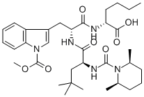 N-CIS-2,6-DIMETHYLPIPERIDINOCARBONYL-BETA-TBU-ALA-D-TRP(1-METHOXYCARBONYL)-D-NLE-OH