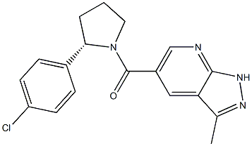 CAS:1883423-59-3 | (S)-(2-(4-chlorophenyl)pyrrolidin-1-yl)(3-methyl-1H-pyrazolo[3,4-b]pyridin-5-yl)methanone