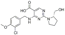 CAS:330785-84-7 |5-PyriMidinecarboxylic acid, 4-[[(3-chloro-4-Methoxyphenyl)Methyl]aMino]-2-[(2S)-2-(hydroxyMethyl)- 1-pyrrolidinyl]-