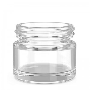 5ml Thick Glass Containers with Black Lids Concentrate Jars for Oil, Lip Balm, Wax, Cosmetics