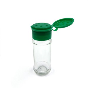 80ML 100ML Clear Glass Spice Jar with Shaker Lids