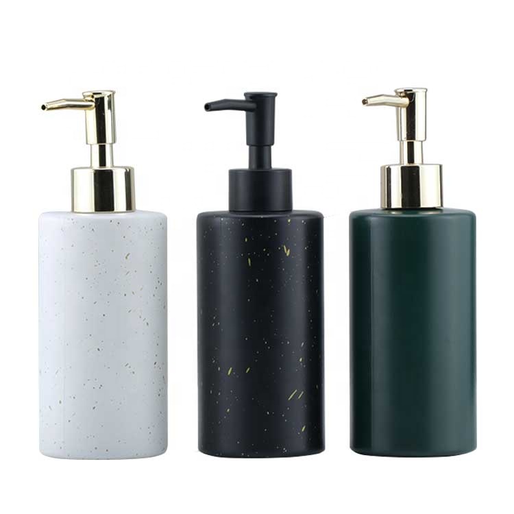 300ML Matte Black White Foaming Soap Glass Dispenser Pump Bottle for Bathroom Featured Image