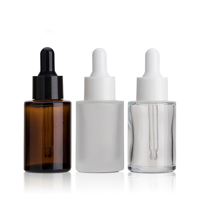 15ML Frosted 30ML Amber Glass Dropper Bottles Essential Oil Bottle Customize Frosted Cosmetic Bottle Featured Image