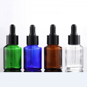 30ML 1oz Luxury Amber Clear Blue Green Essential Oil Glass Dropper Bottle
