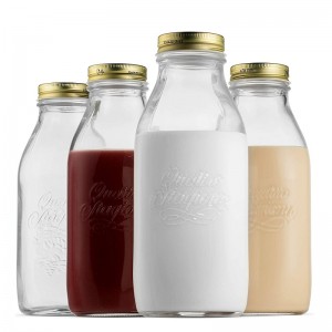 Wholesale Glass Milk Bottle Mason Bottle 33.75 Ounce 1 Liter