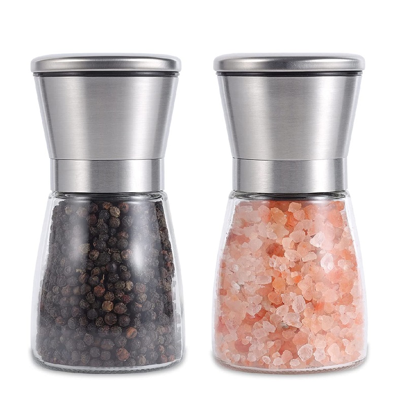 150ML Adjustable Ceramic Sea Salt Grinder Glass Spice Bottle