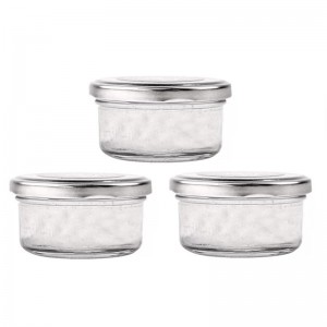 2oz Small Mini Glass Jars Storage Jars With Tin Lids for Jam Honey