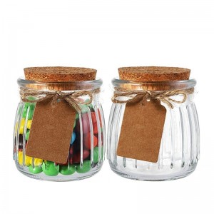 Mini Honey Jars with Corks for Candy Pudding Yogurt