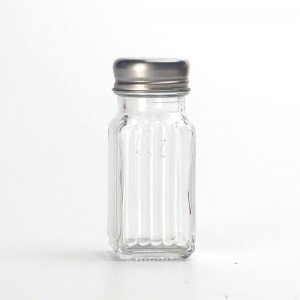 Small Square 100ML Glass Salt and Pepper Shakers